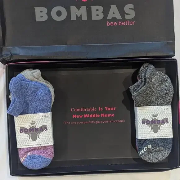 Bombas Women’s Ankle Socks Gift Box – 12 Pairs Large NEW - Picture 6 of 6